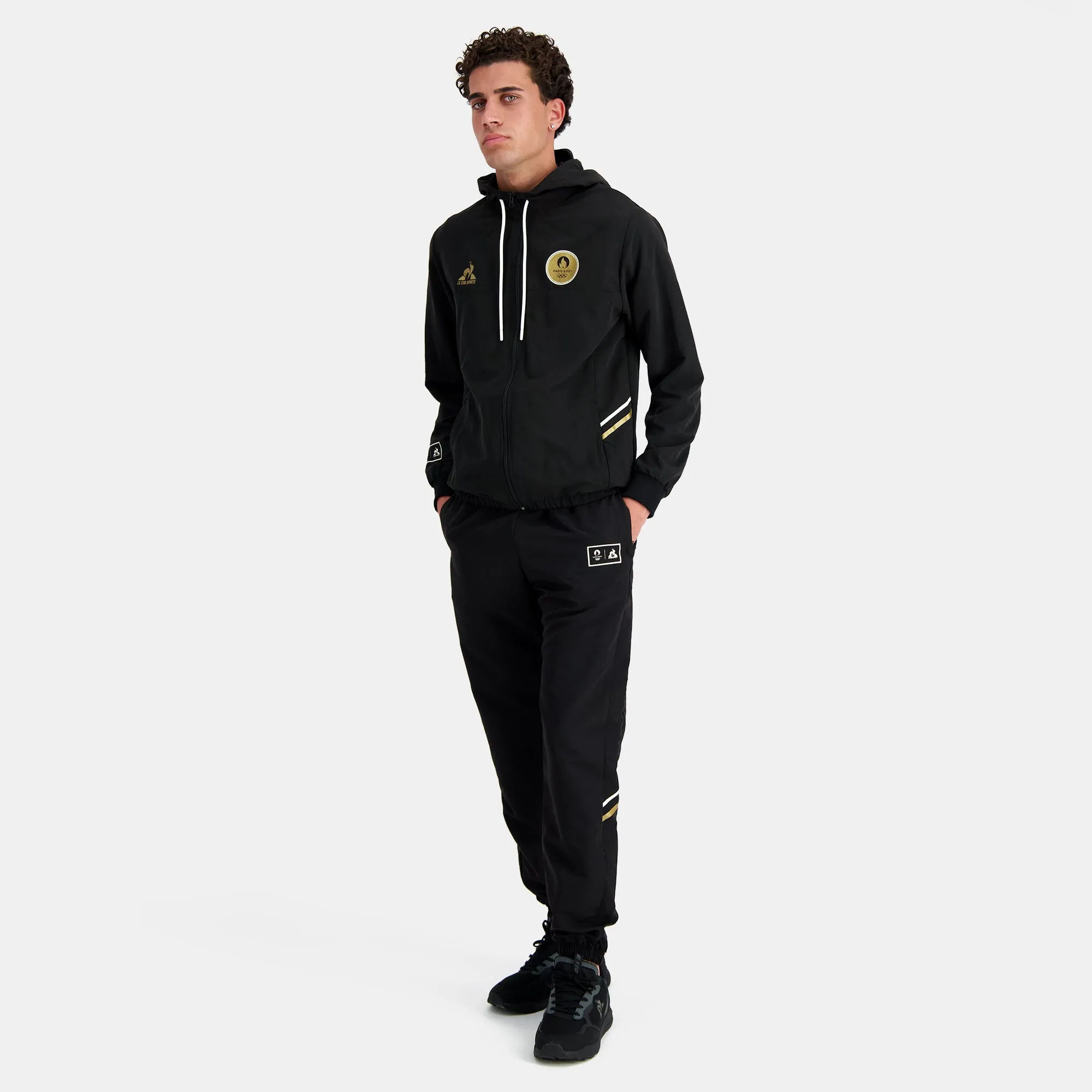 2410322-FOOT P24 FZ Hoody N°1 M black | Veste à capuche en polyester Homme