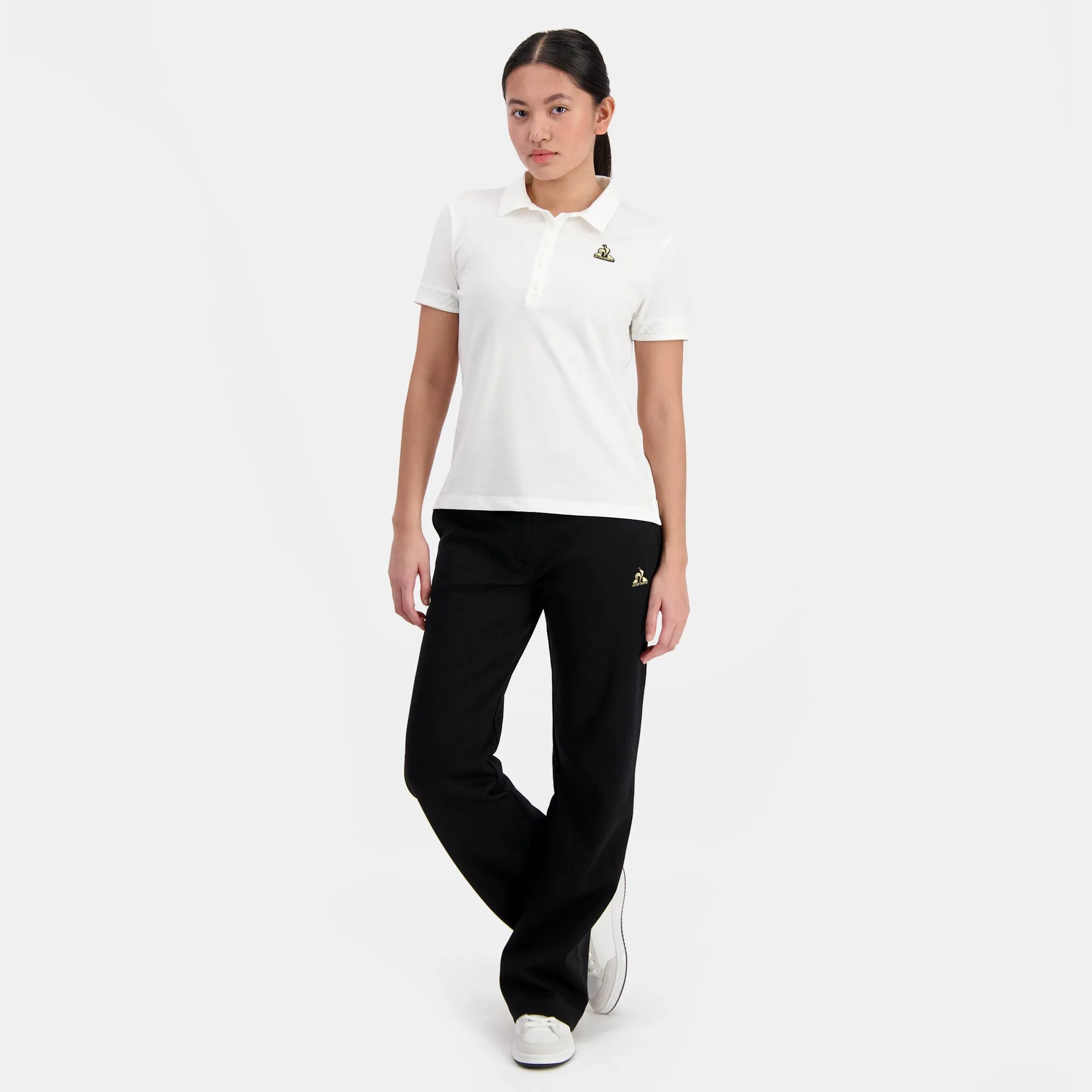 2410885-COQ D'OR Polo SS N°1 W marshmallow | Polo Femme en interlock 240g coton