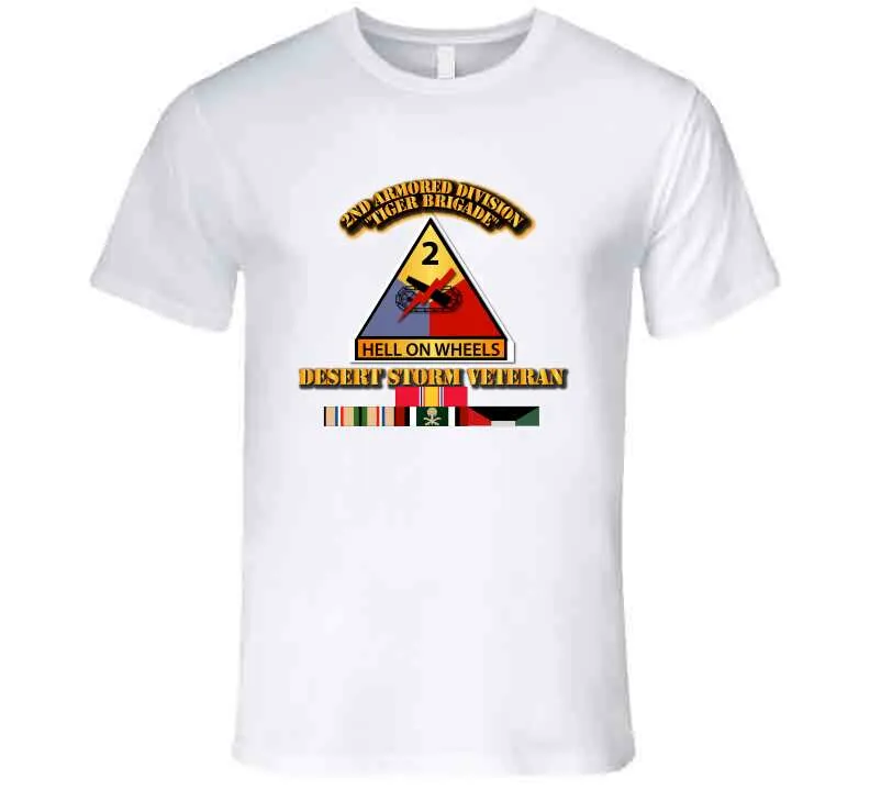 2nd Armored Division - Desert Storm Veteran T Shirt