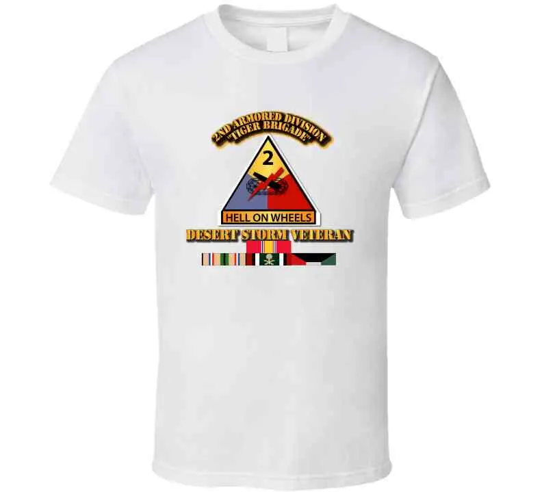 2nd Armored Division - Desert Storm Veteran T Shirt