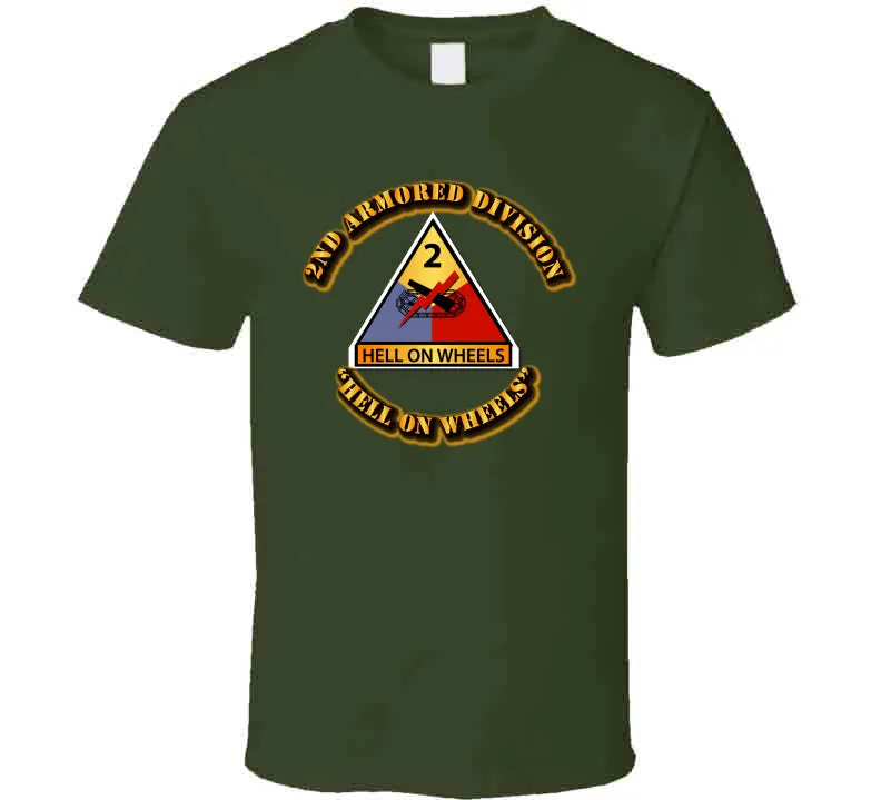 2nd Armored SSI - Hell on Wheels T Shirt