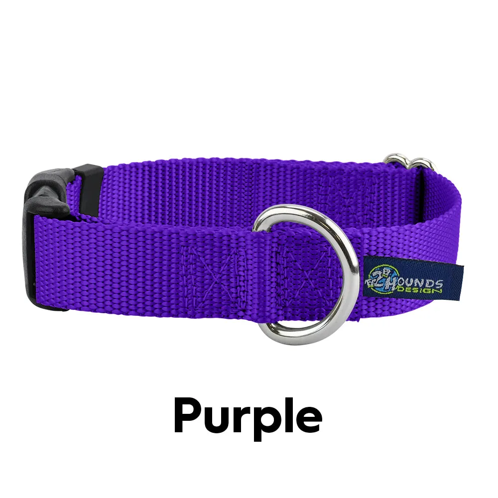 5/8″ and 1″ Purple Nylon Dog Collar