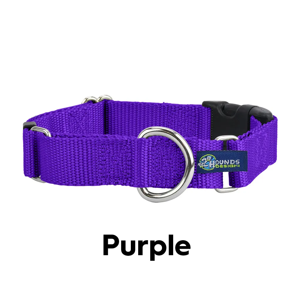 5/8″ and 1″ Purple Nylon Dog Collar