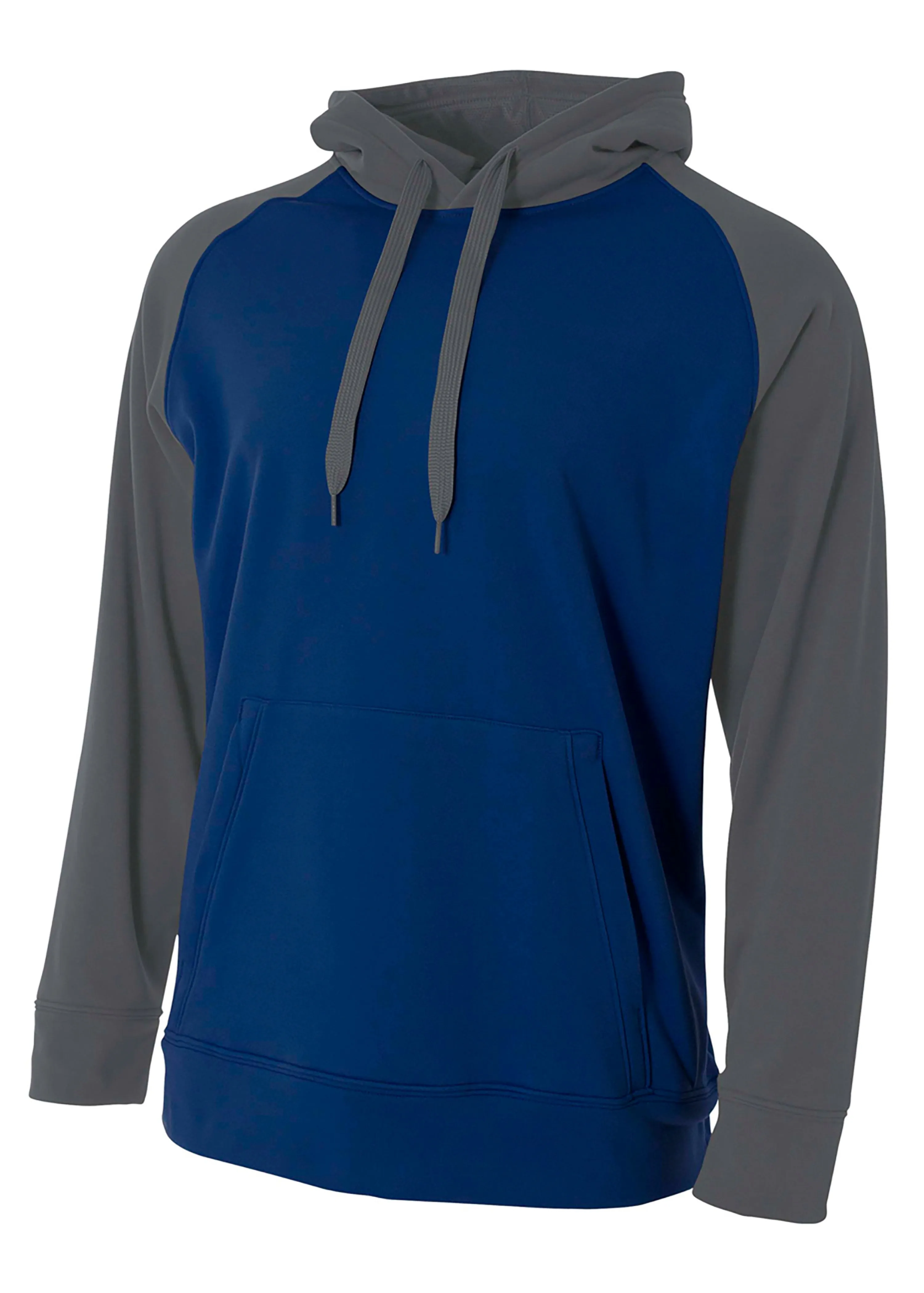 A4 Mens Color Block Tech Fleece Hoodie