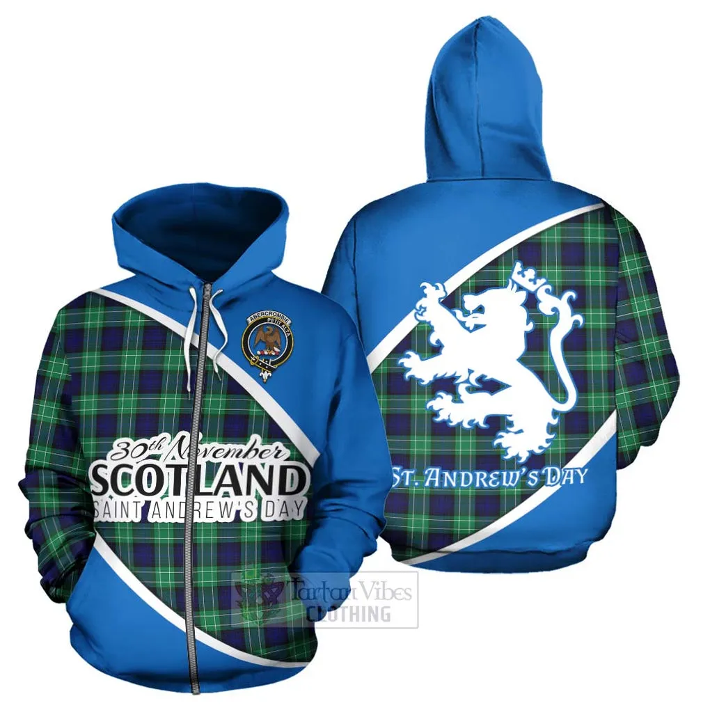 Abercrombie Family Crest Tartan Hoodie Celebrate Saint Andrew's Day in Style