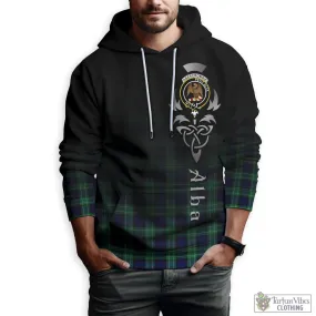 Abercrombie Tartan Hoodie Featuring Alba Gu Brath Family Crest Celtic Inspired