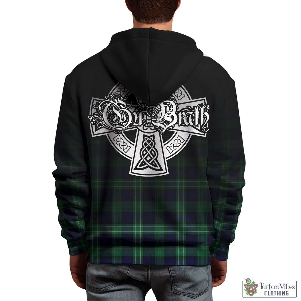 Abercrombie Tartan Hoodie Featuring Alba Gu Brath Family Crest Celtic Inspired