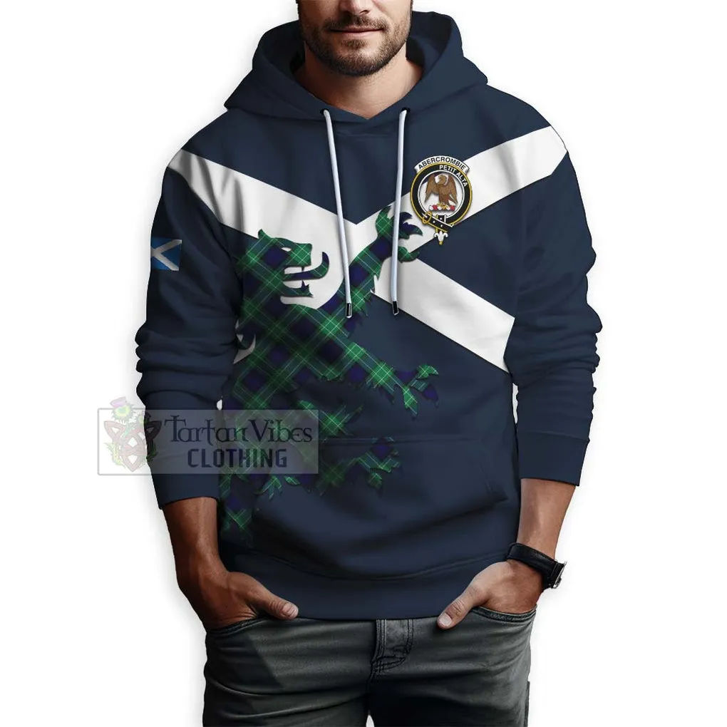 Abercrombie Tartan Lion Rampant Hoodie Proudly Display Your Heritage with Alba Gu Brath and Clan Name