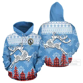 Abernethy Clan Christmas Hoodie Celtic Reindeer Style