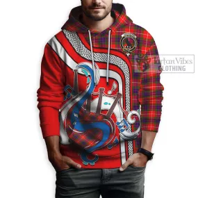 Abernethy Tartan Hoodie with Epic Bagpipe Style