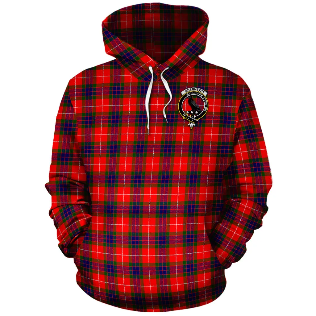 Abernethy Tartan Hoodie with Family Crest