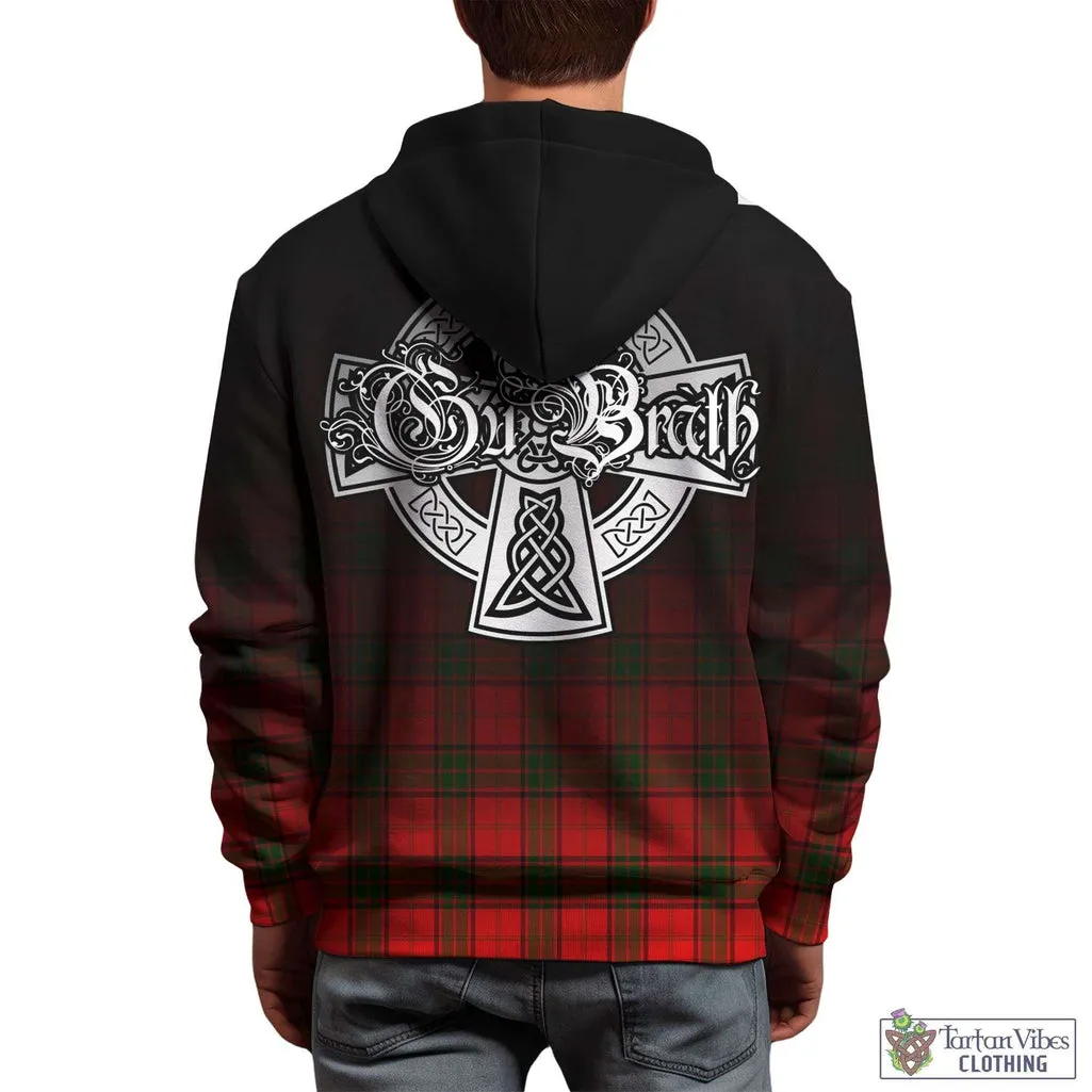 Adair Tartan Hoodie Featuring Alba Gu Brath Family Crest Celtic Inspired