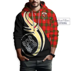 Adair Tartan Hoodie with Family Crest and Celtic Symbol Style