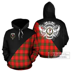 Adair Tartan Hoodie with Family Crest and Military Logo Style