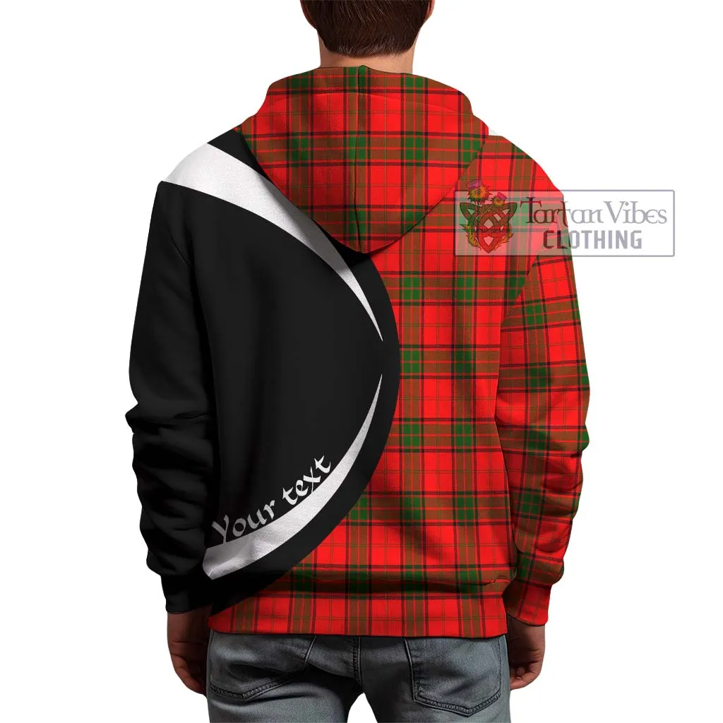 Adair Tartan Hoodie with Family Crest Circle Style