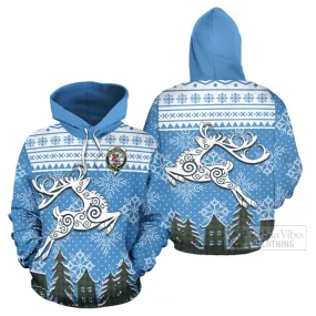 Adam Clan Christmas Hoodie Celtic Reindeer Style