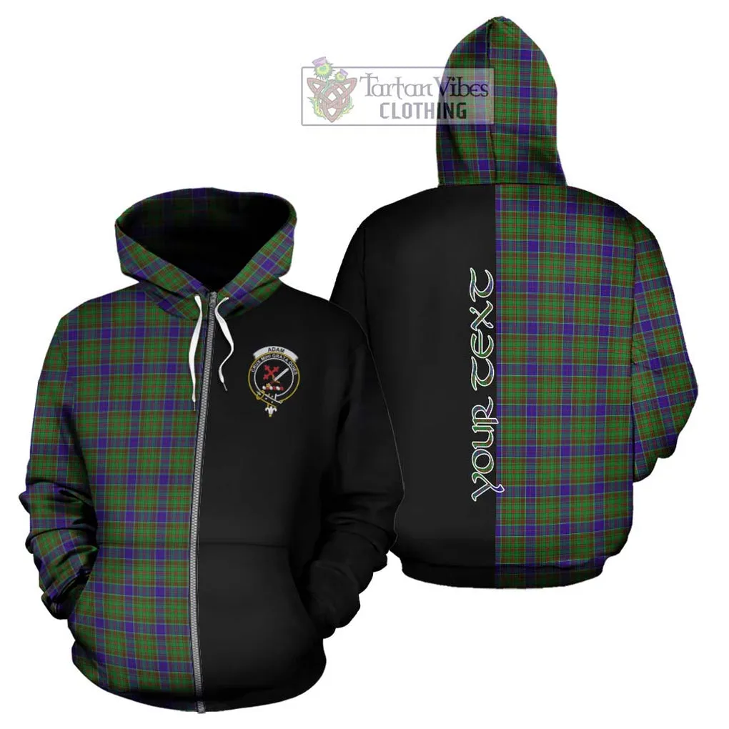 Adam Tartan Hoodie with Family Crest and Half Of Me Style