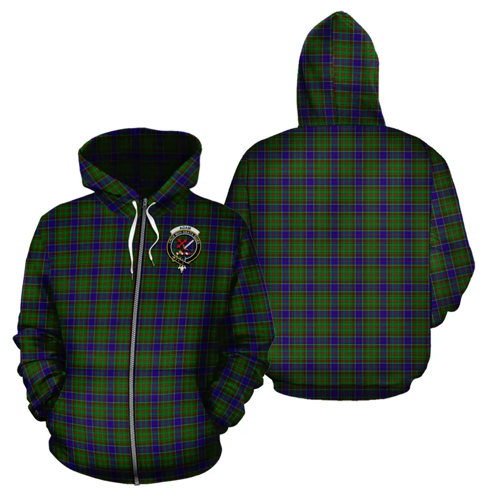 Adam Tartan Hoodie with Family Crest