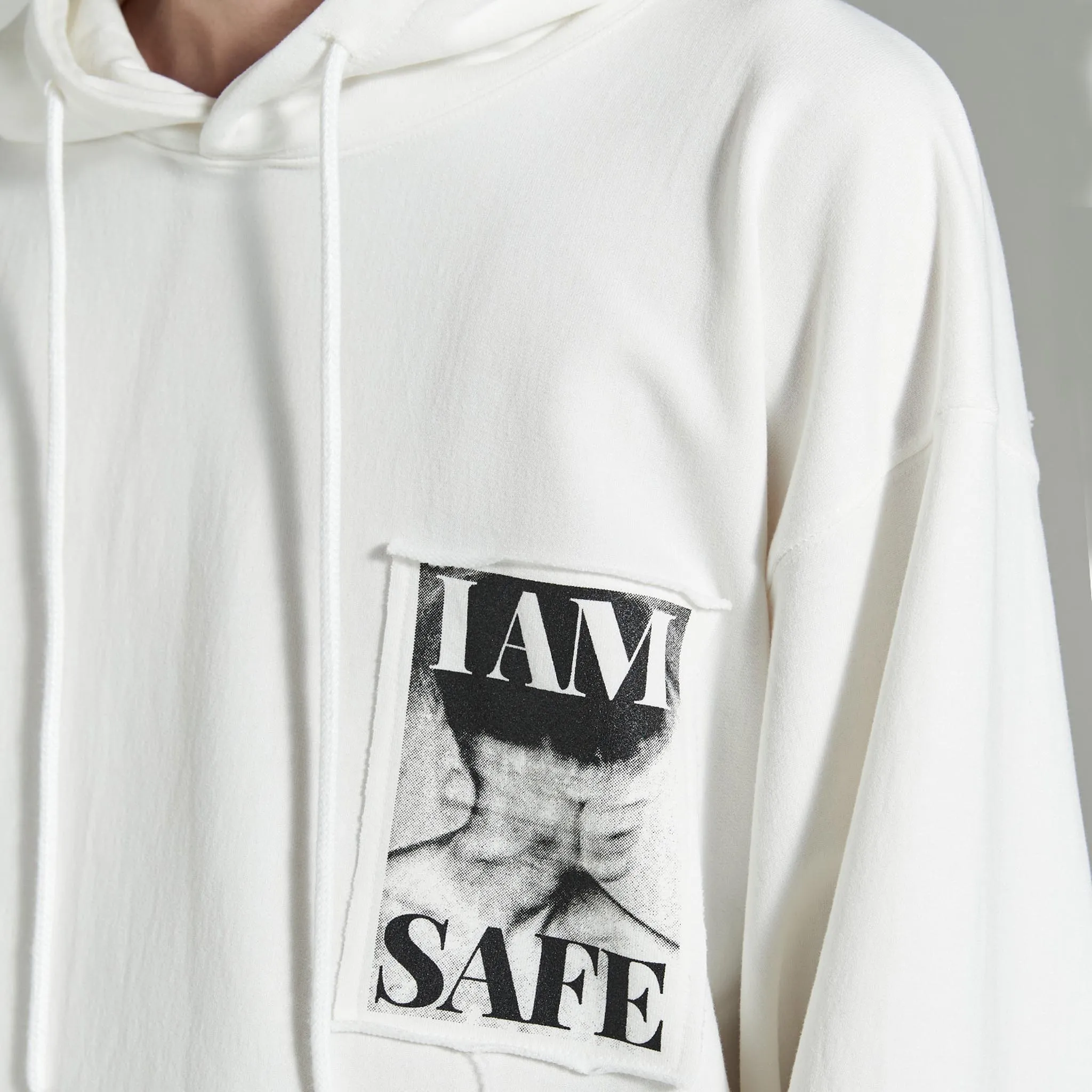 ADD I Am Safe Patch Avantgarde Hoodie Ivory