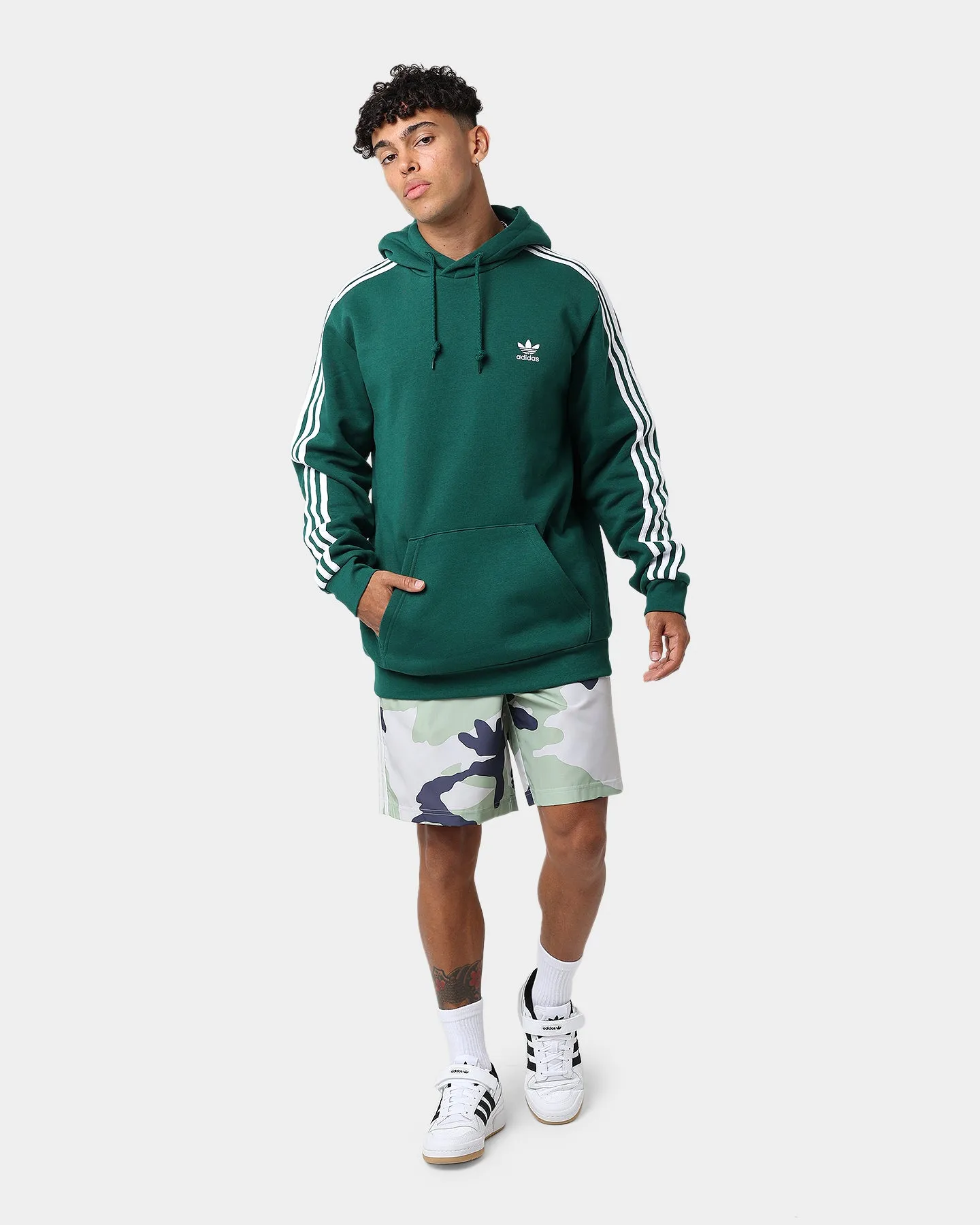 Adidas Classics 3-Stripes Hoodie Collegiate Green