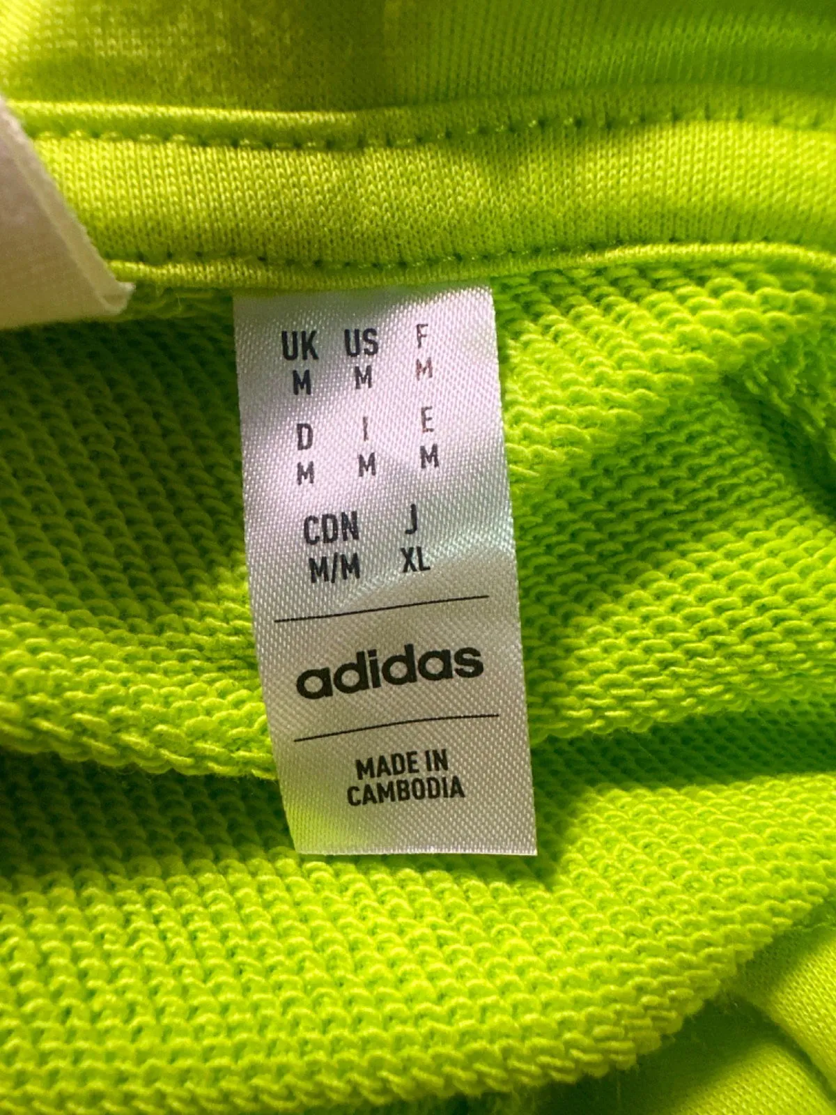 Adidas Green Love Unites Hoodie UK M