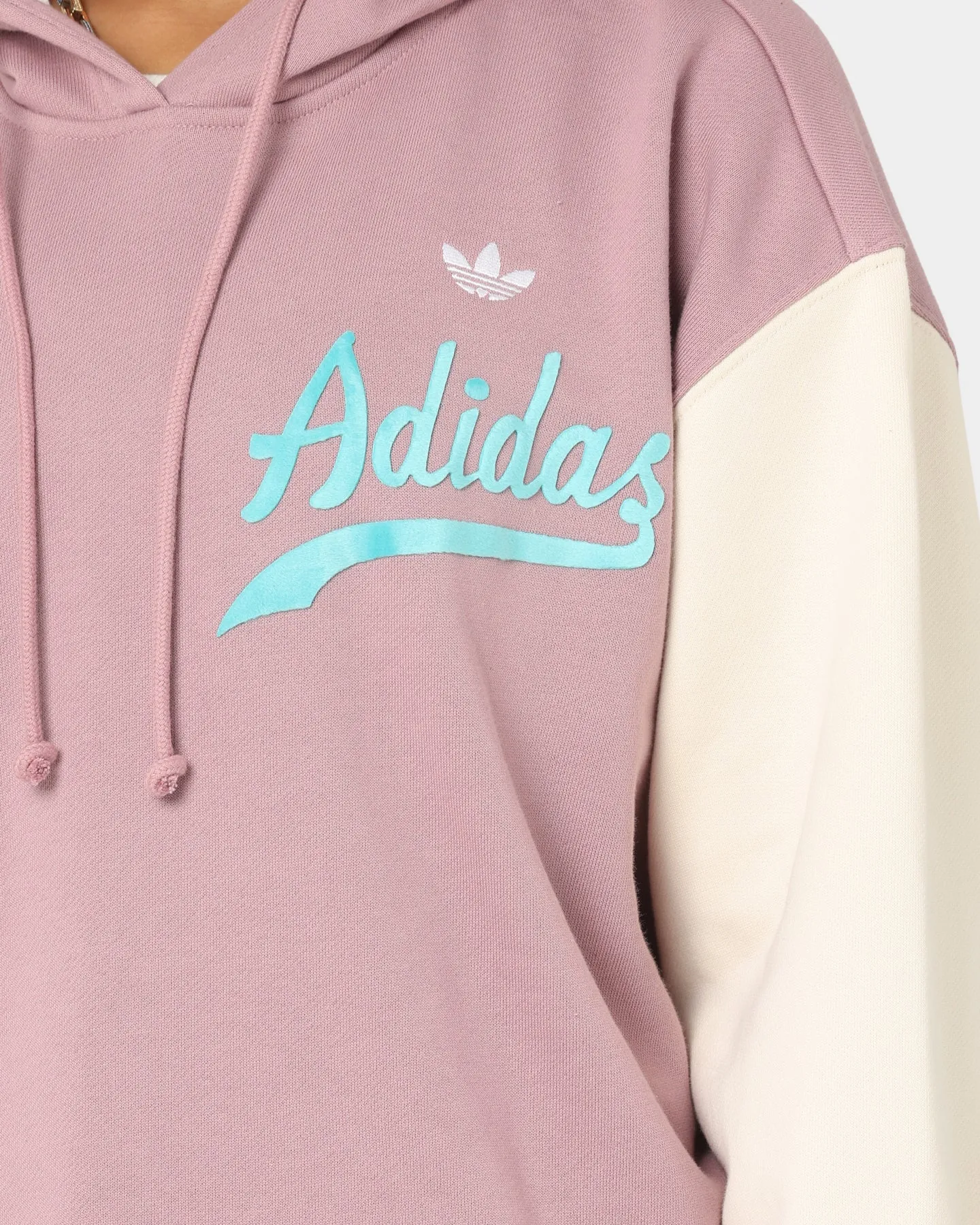 Adidas Women's Modern B-Ball Hoodie Magic Mauve/Wonder White