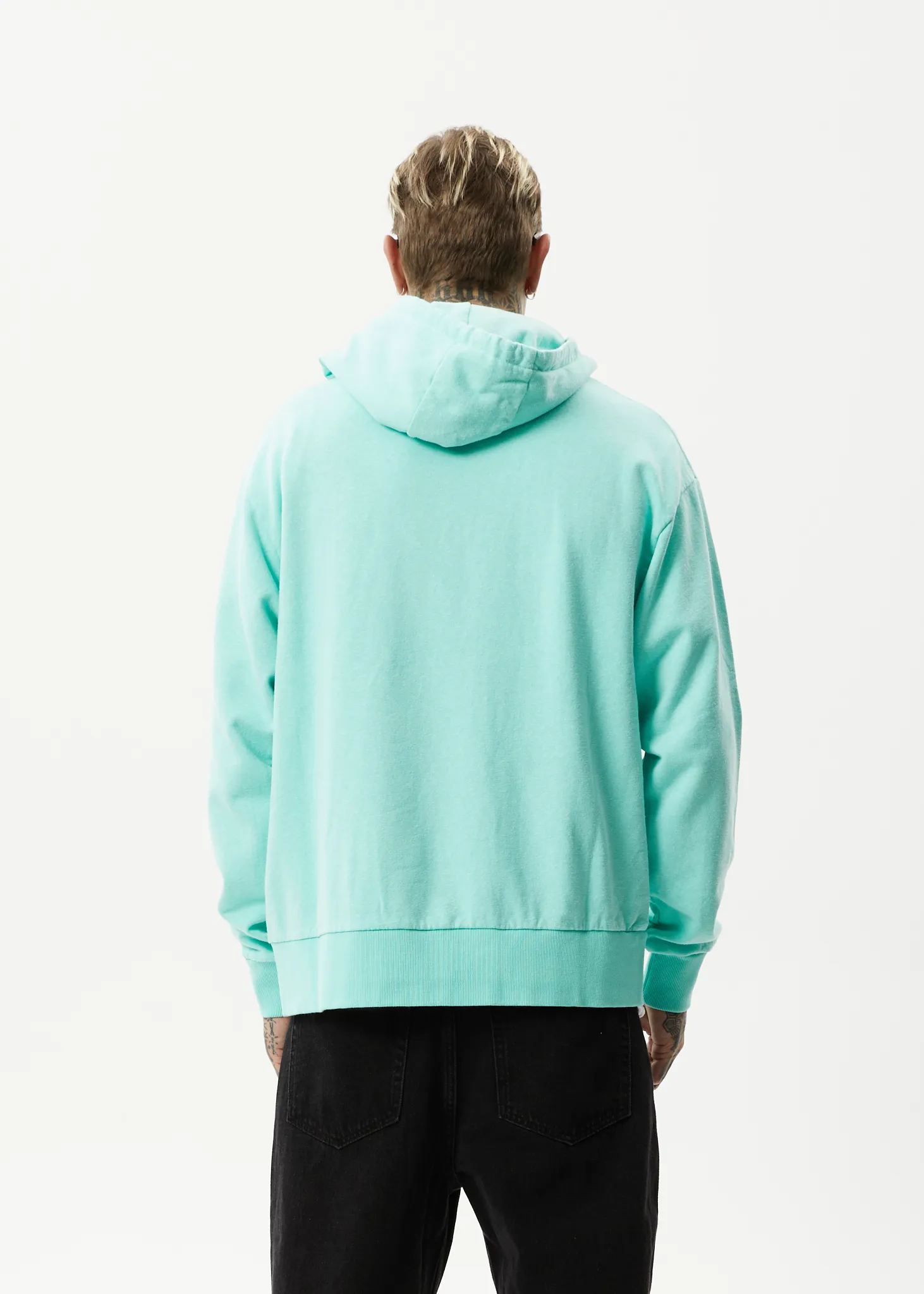 AFENDS Mens All Day - Relaxed Hoodie - Mint