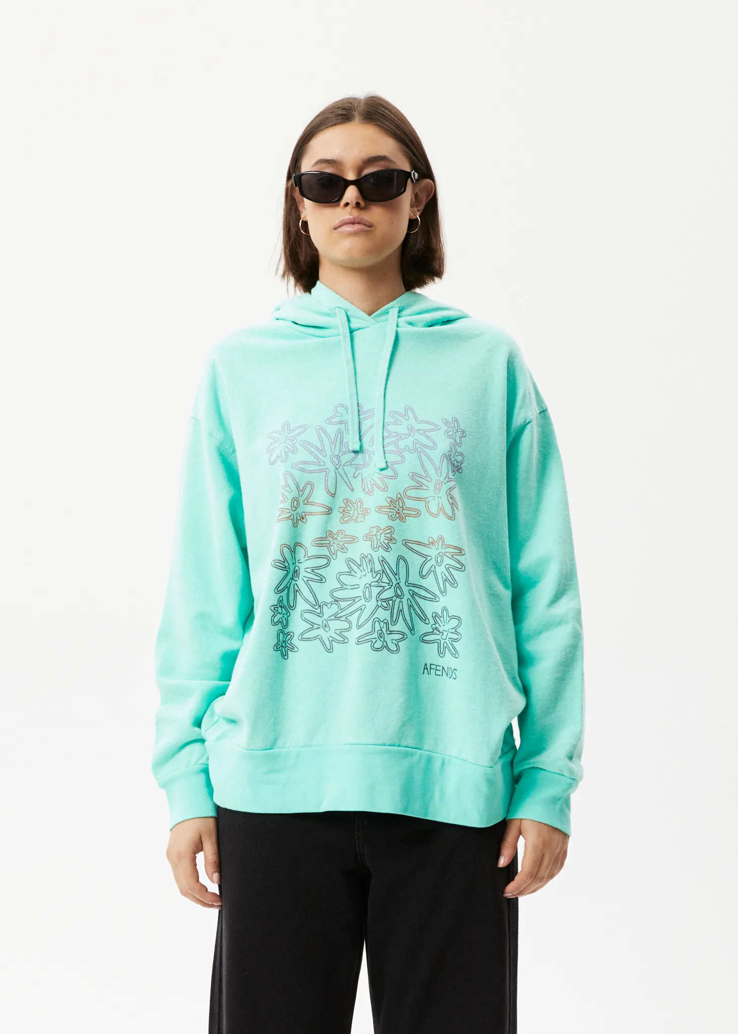 AFENDS Womens Ava - Graphic Hoodie - Mint