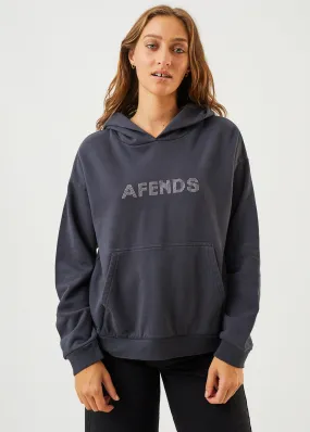 AFENDS Womens Glits - Hoodie - Charcoal