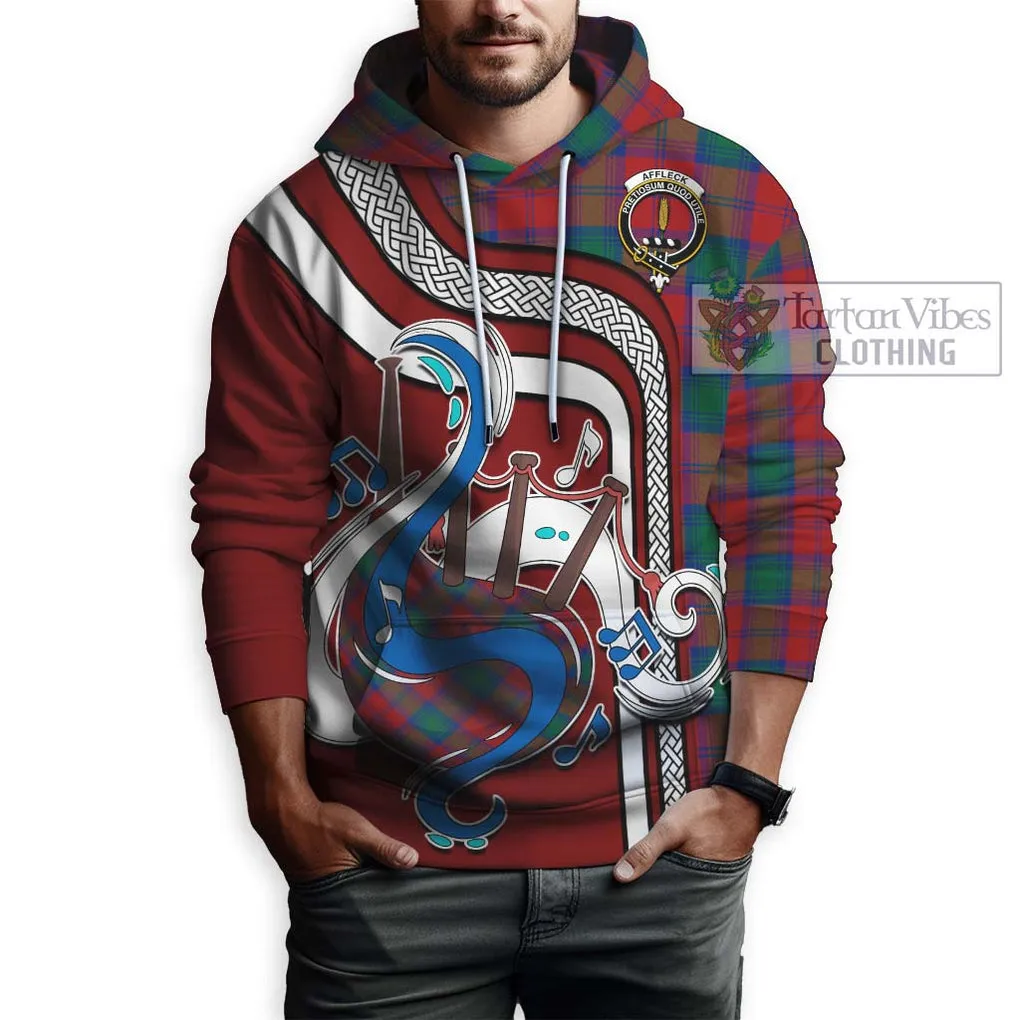 Affleck Tartan Hoodie with Epic Bagpipe Style