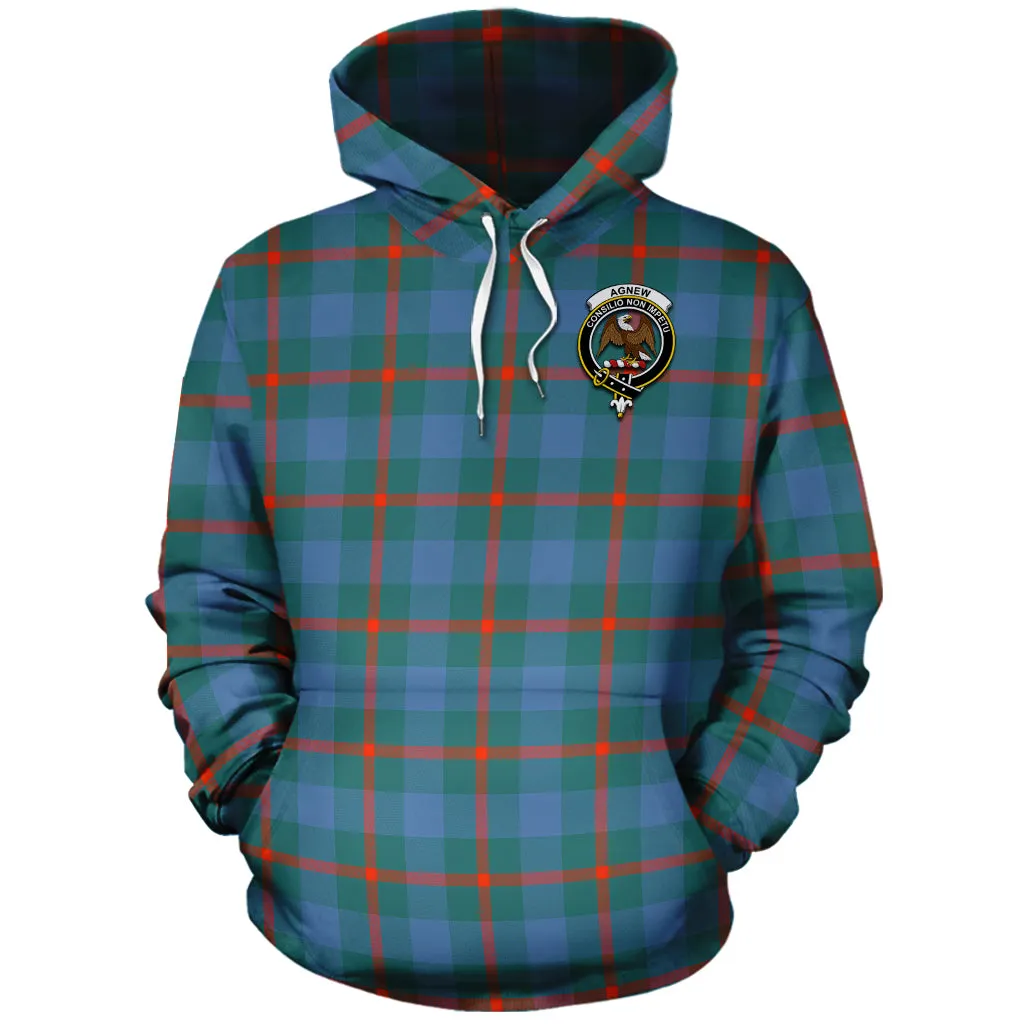 Agnew Ancient Tartan Hoodie with Family Crest