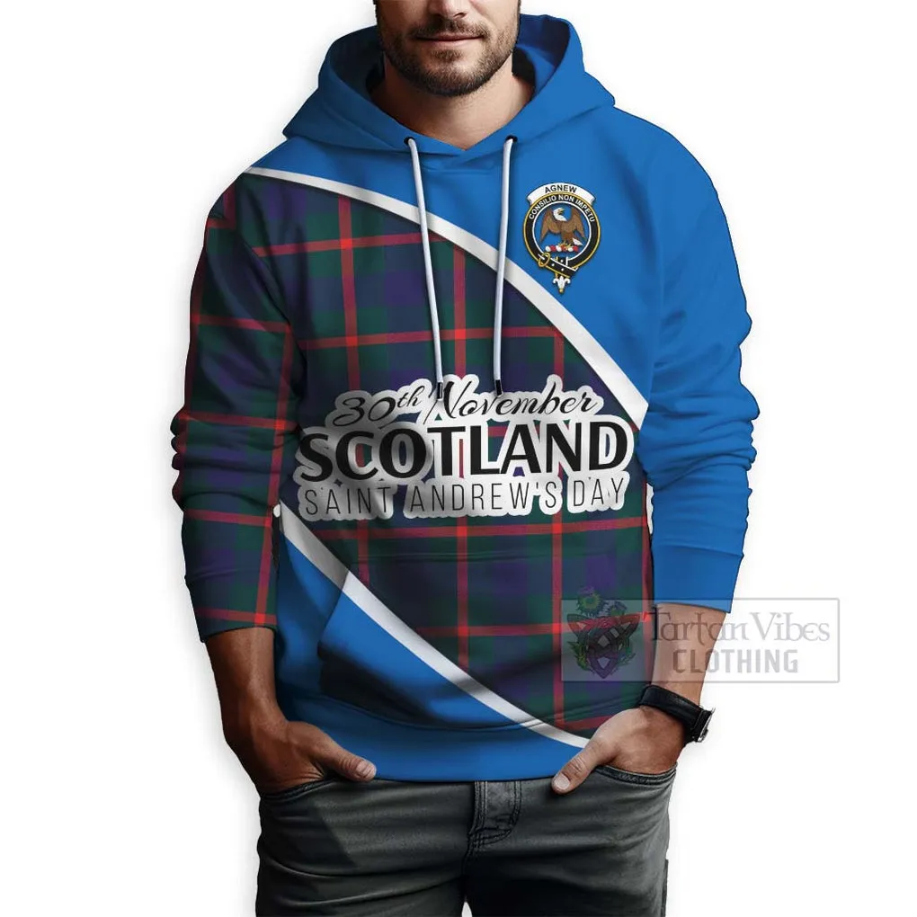 Agnew Family Crest Tartan Hoodie Celebrate Saint Andrew's Day in Style