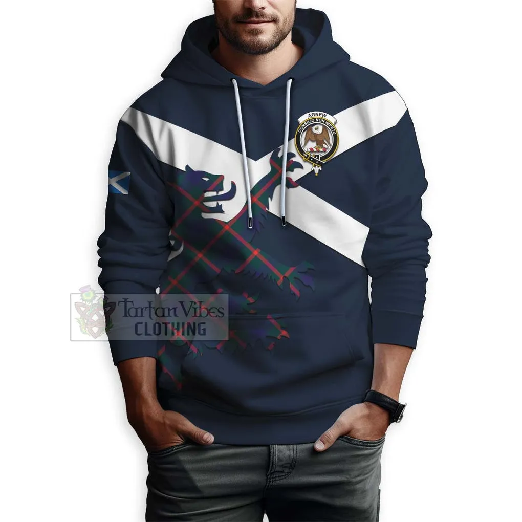 Agnew Tartan Lion Rampant Hoodie Proudly Display Your Heritage with Alba Gu Brath and Clan Name