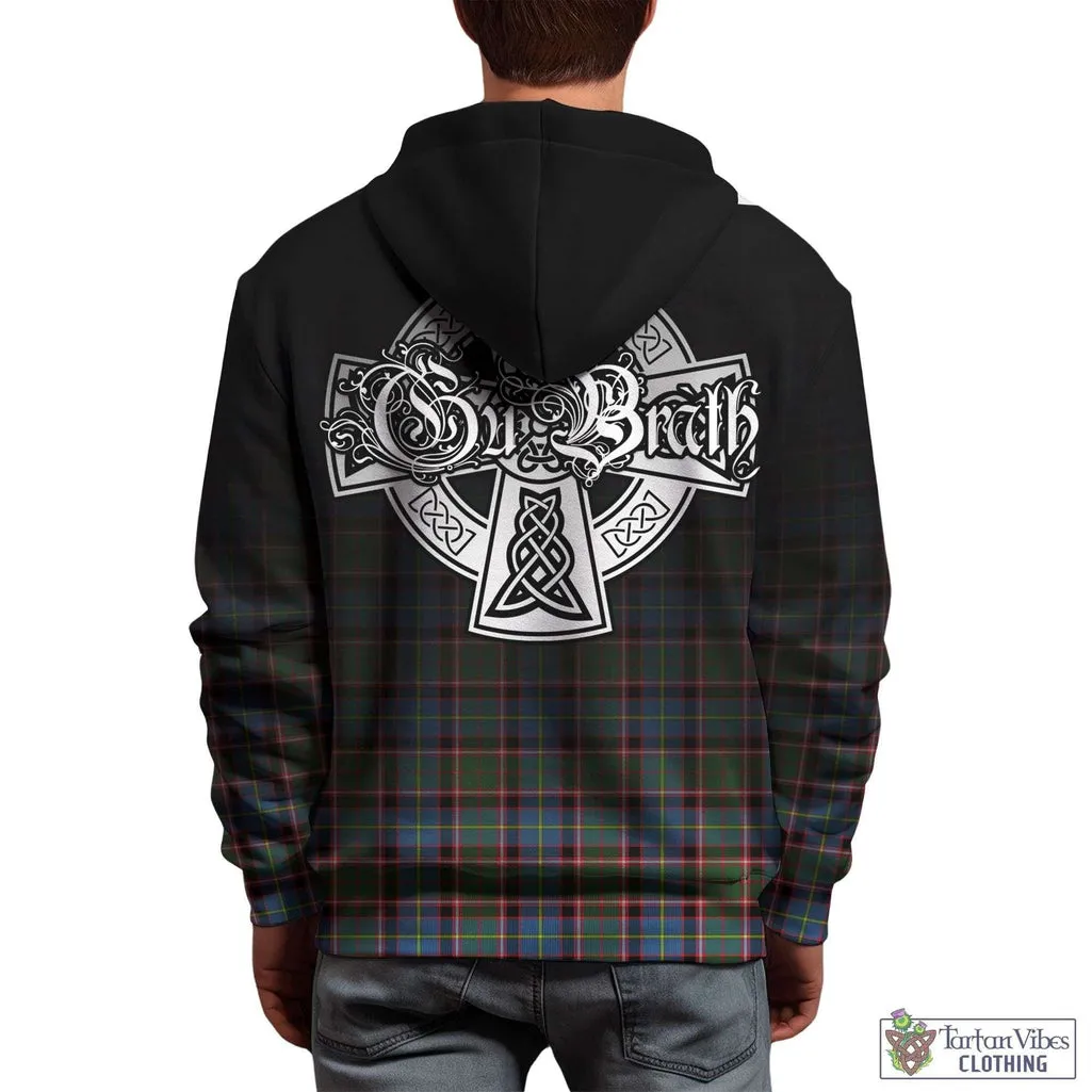 Aikenhead Tartan Hoodie Featuring Alba Gu Brath Family Crest Celtic Inspired