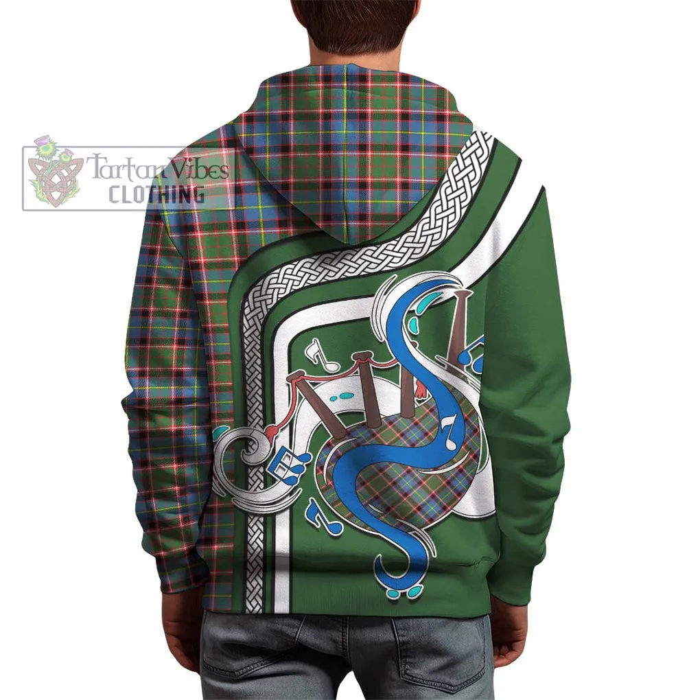 Aikenhead Tartan Hoodie with Epic Bagpipe Style