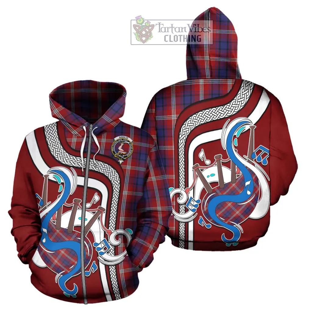 Ainslie Tartan Hoodie with Epic Bagpipe Style