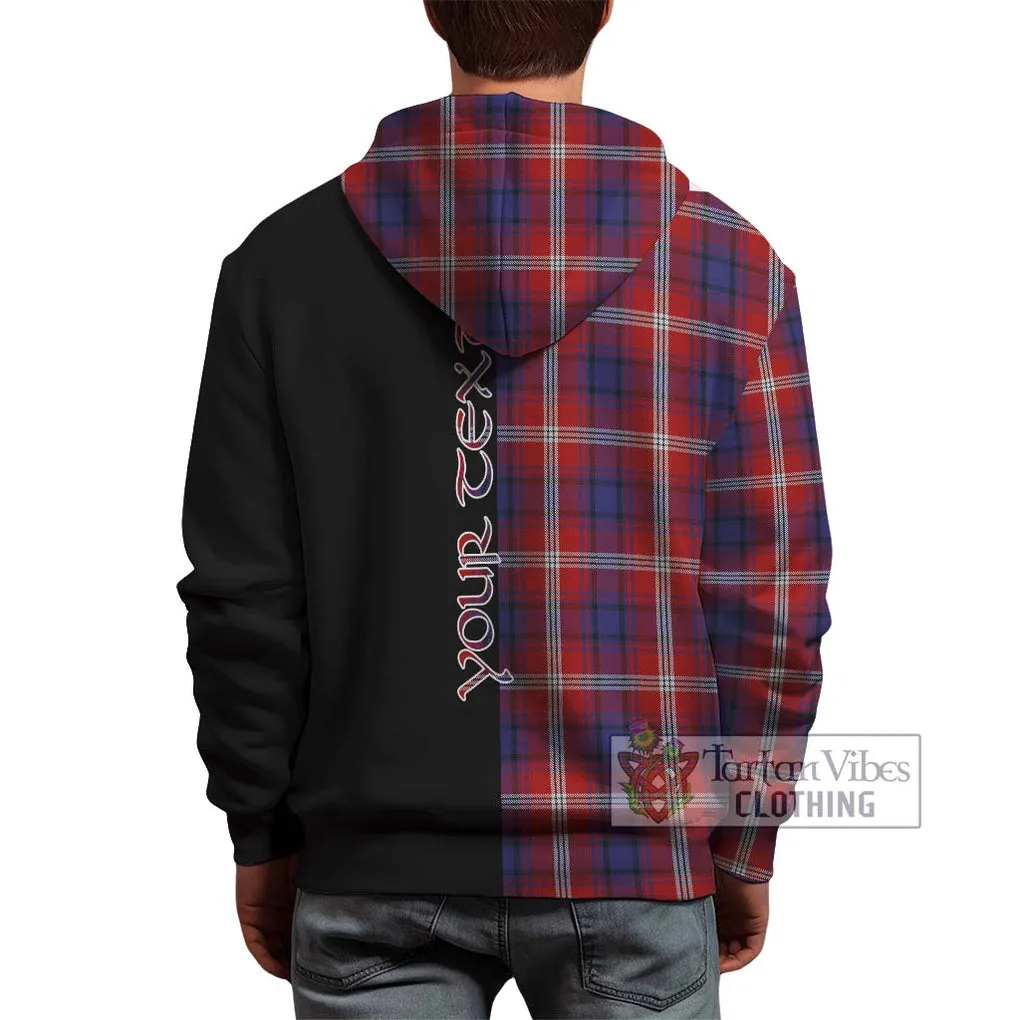 Ainslie Tartan Hoodie with Family Crest and Half Of Me Style