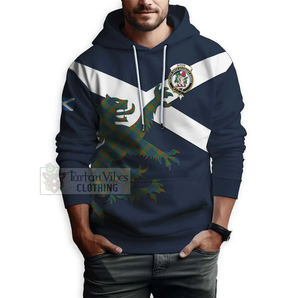 Aiton Tartan Lion Rampant Hoodie Proudly Display Your Heritage with Alba Gu Brath and Clan Name