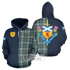 Alexander of Menstry Hunting Tartan Hoodie Alba with Scottish Lion Royal Arm Half Style