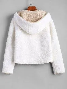 Alexis Ricecakes Hooded Reversible Teddy Coat for Women