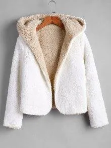 Alexis Ricecakes Hooded Reversible Teddy Coat for Women