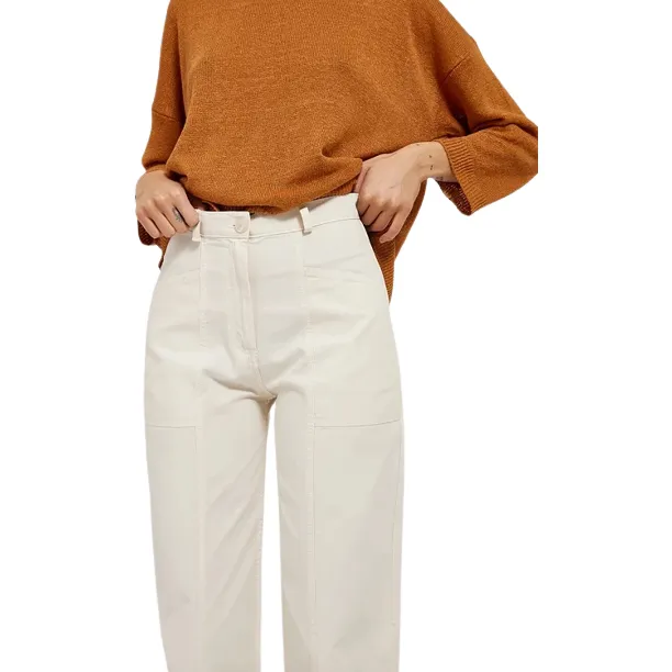 Alia Trouser, Cream White