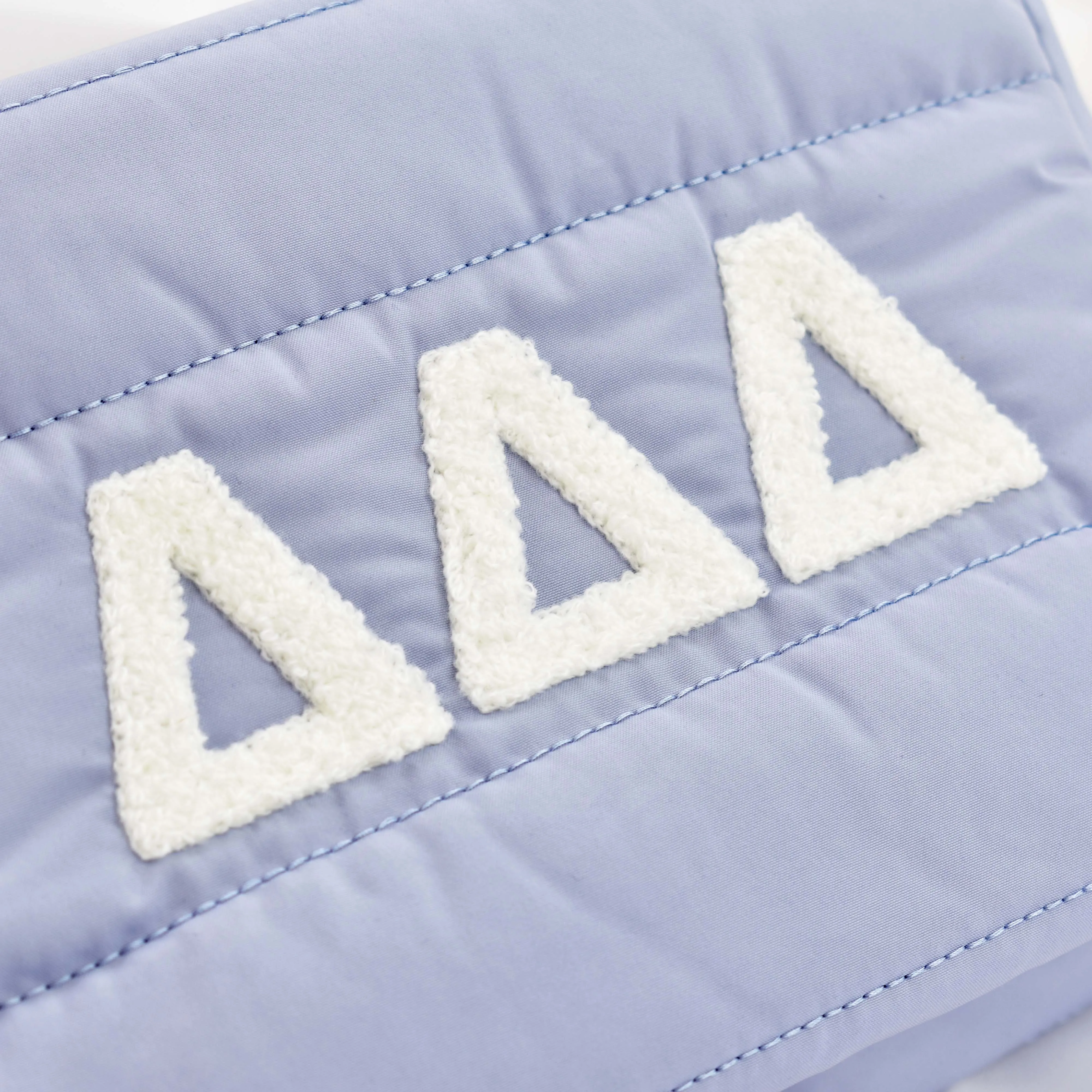 Alpha Delta Pi Makeup Bag - Puffer Style with Sorority Letters