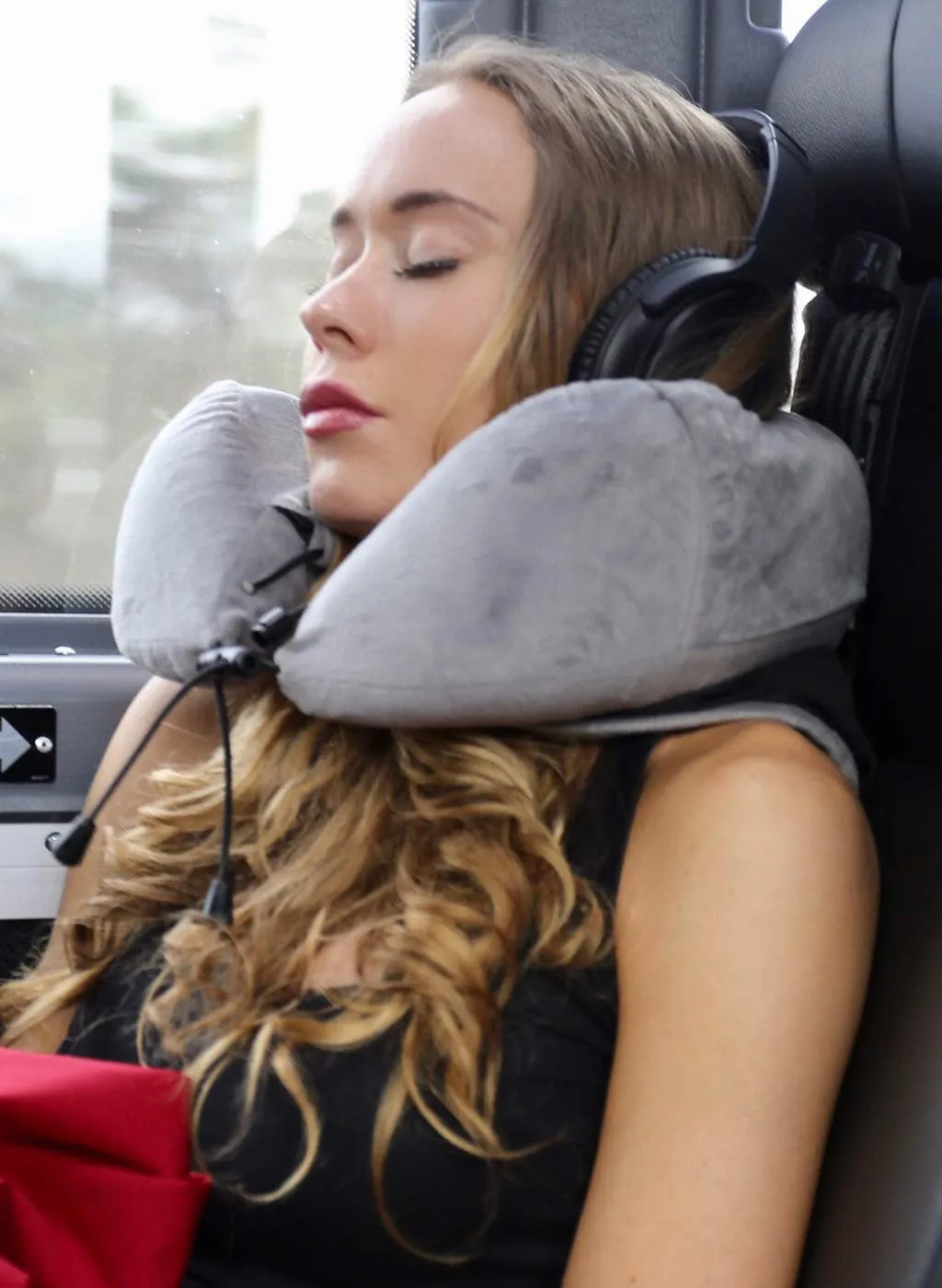 Antimicrobial Hoodie Sleeper Travel Pillow