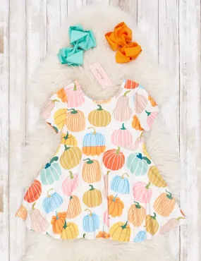 Autumn Pumpkin Swing dress