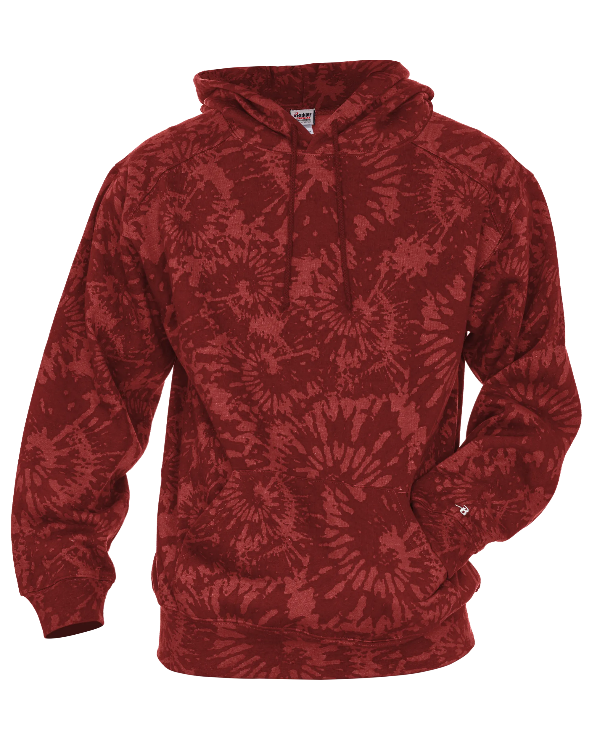 Badger Men's Athletic Fleece Tie Dye Hood