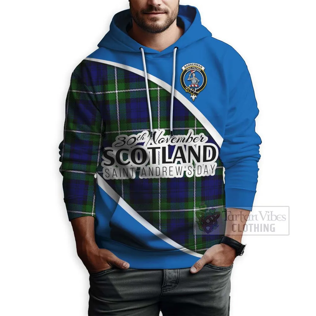 Bannerman Family Crest Tartan Hoodie Celebrate Saint Andrew's Day in Style