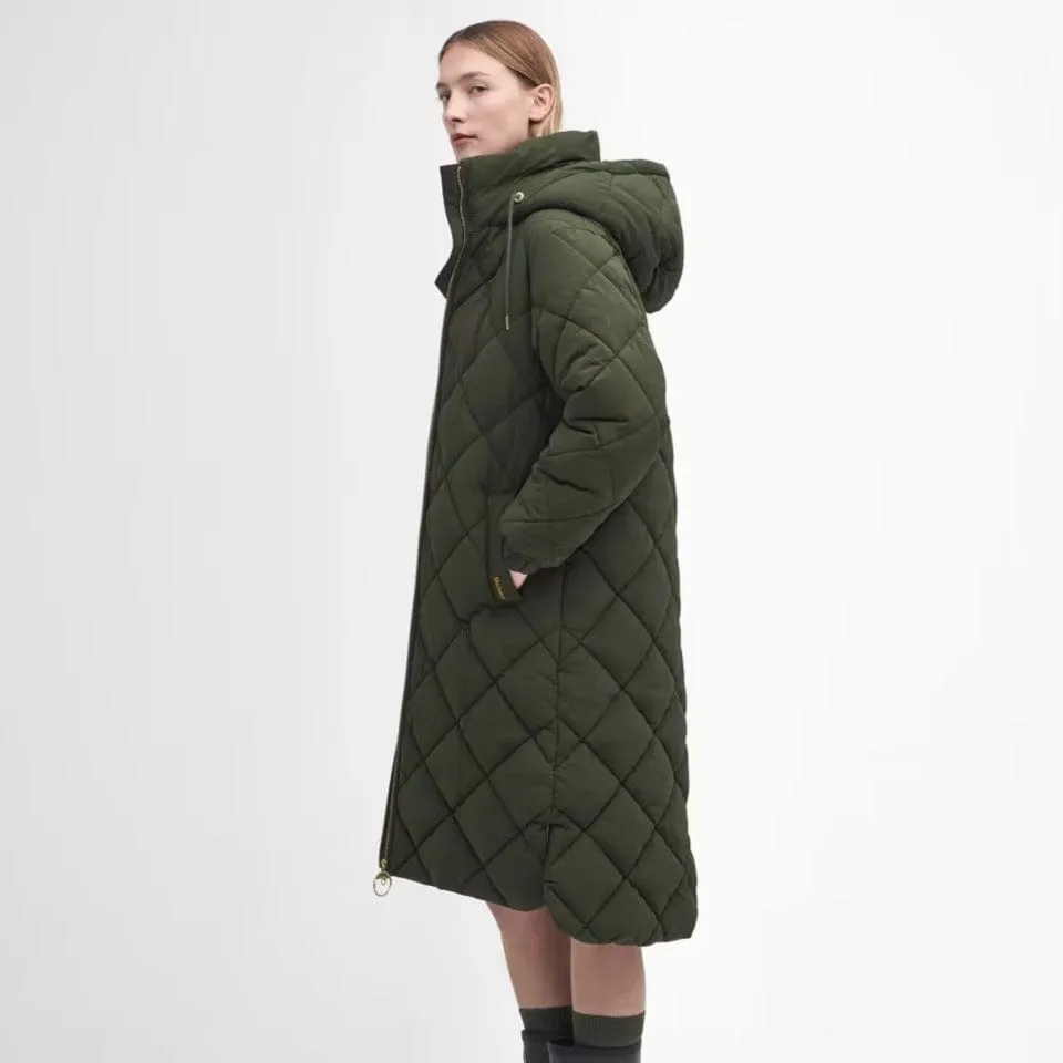 Barbour Kirkton Puffer In Olive/ Ancient Tartan