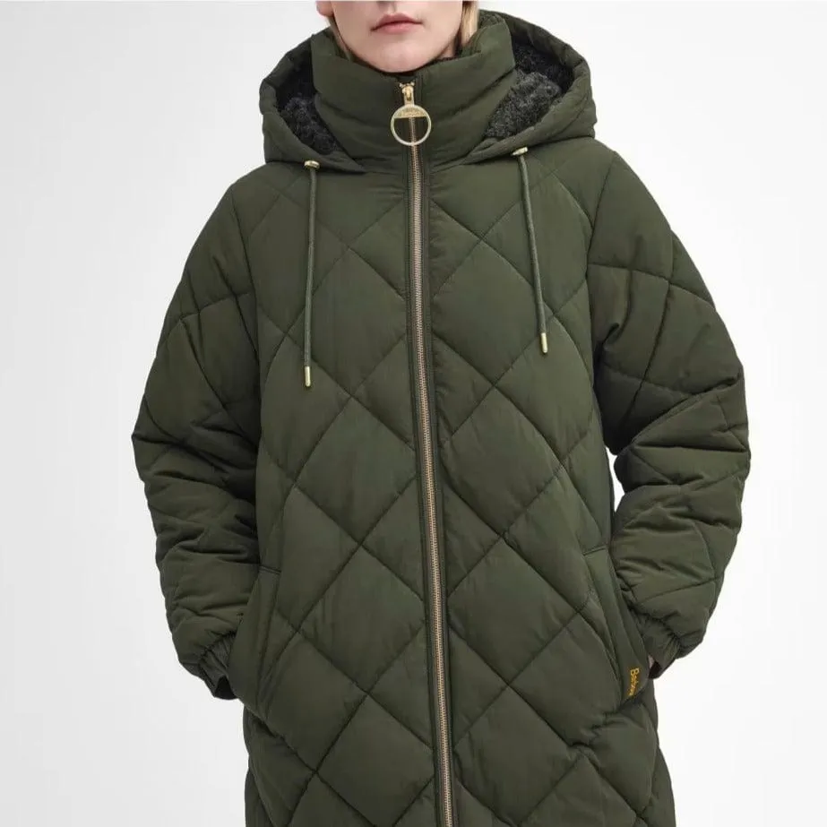 Barbour Kirkton Puffer In Olive/ Ancient Tartan