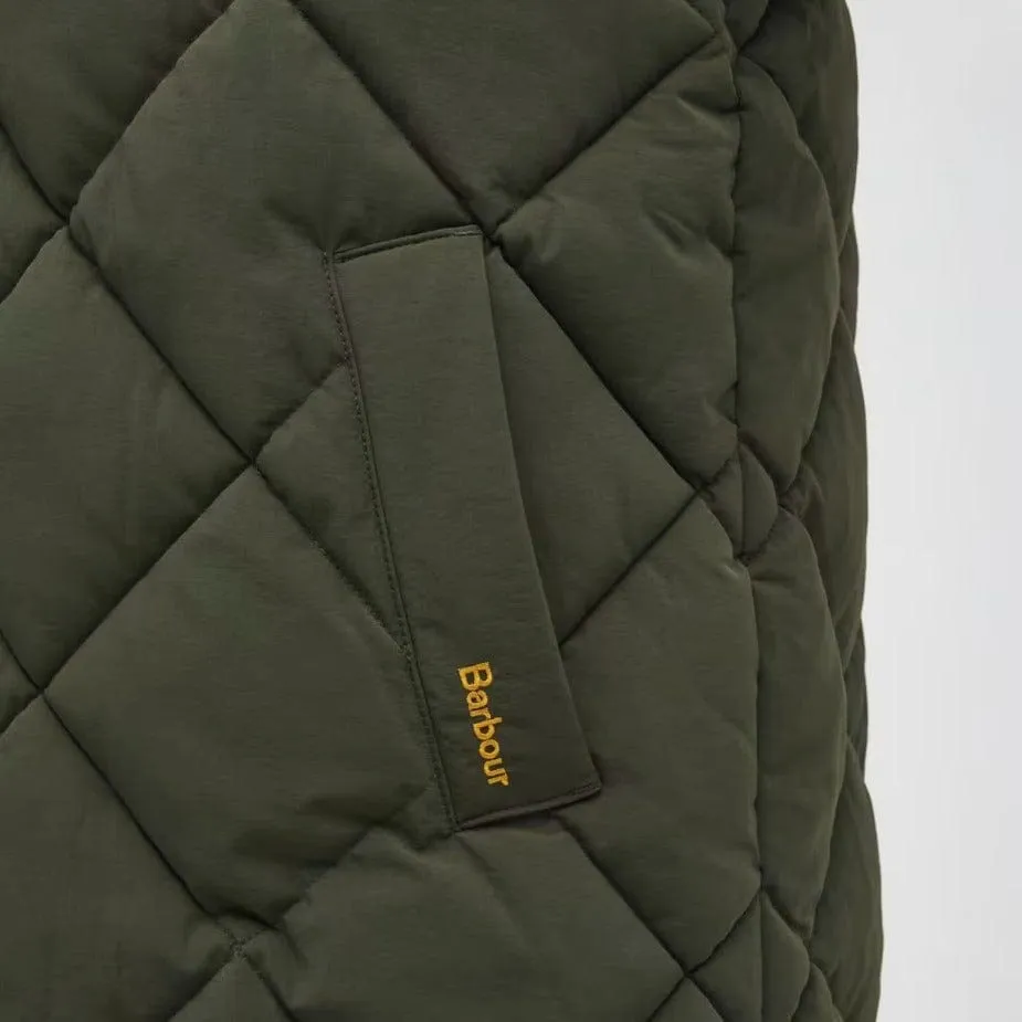 Barbour Kirkton Puffer In Olive/ Ancient Tartan